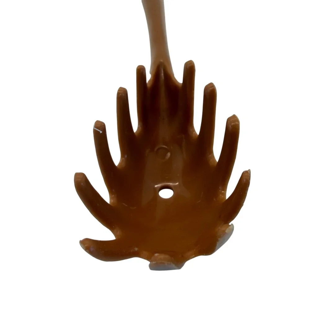 VTG Pasta Server Spaghetti Claw Spoon Utensil Brown Retro Kitchen Made‎ in USA